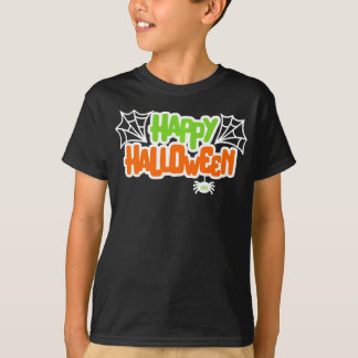 Happy Halloween Niedlich Spider Web T-Shirt