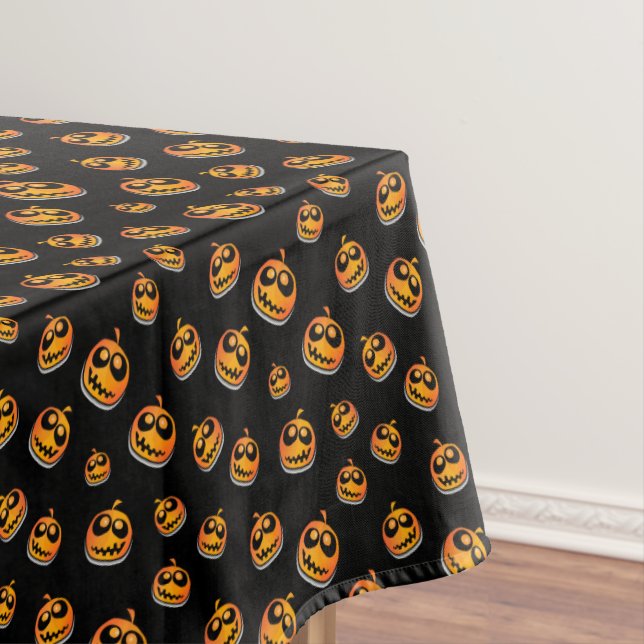 Happy Halloween | Niedlicher Beängstigender Jack o Tischdecke (Beispiel)