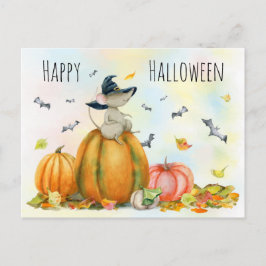 Happy Halloween Niedlicher Cartoon Hexenmäuse Post Postkarte