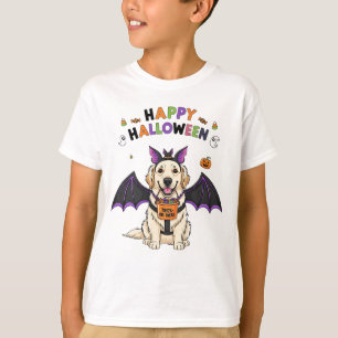 Happy Halloween Niedlicher Hundeschlitten Trick-od T-Shirt