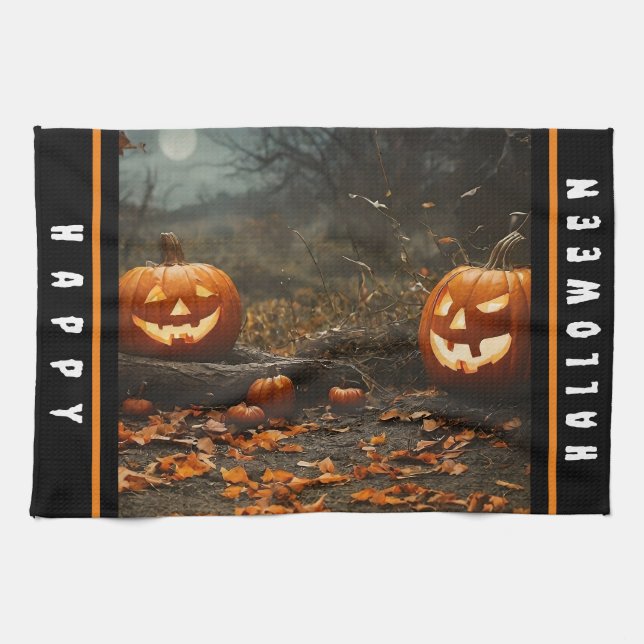 Happy Halloween Night Collection Geschirrtuch (Horizontal)