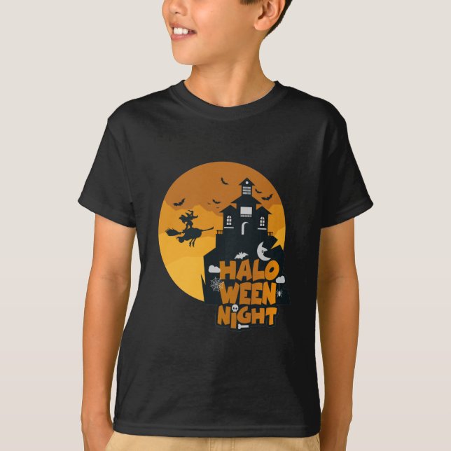 Happy Halloween Night Kostüm für Jungs T-Shirt (Vorderseite)