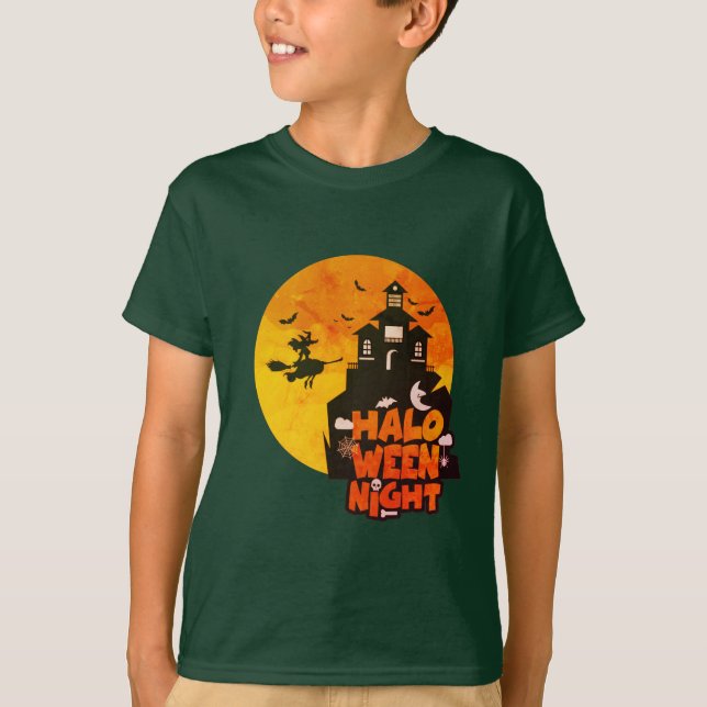 Happy Halloween Night Kostüm für Jungs T - Shirt (Vorderseite)