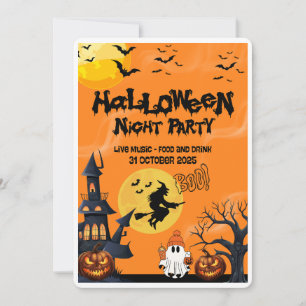 Happy Halloween Night Party Einladung