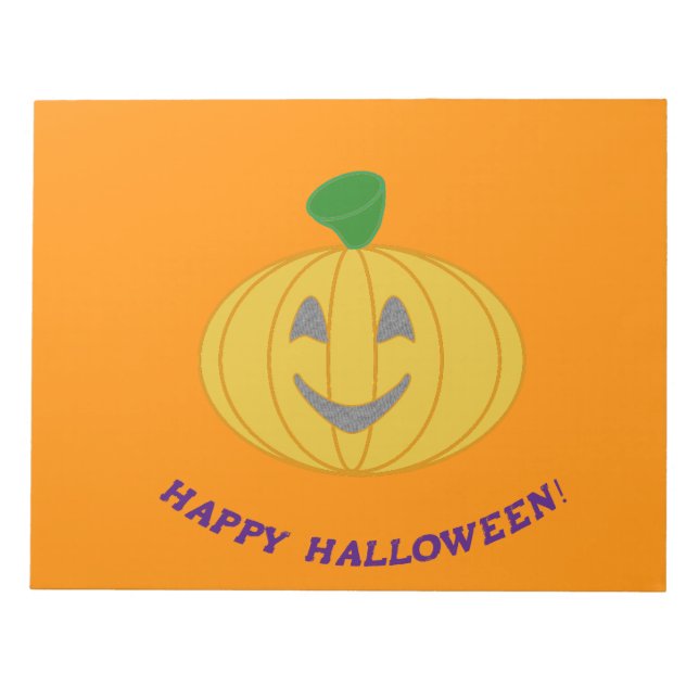 Happy Halloween Notizblock (Vorderseite)