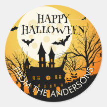 Happy Halloween Orange Black