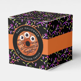 Happy Halloween Orange Monster Donut Sprinkles Geschenkschachtel