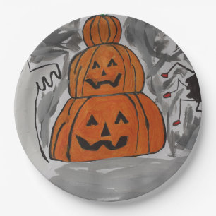 Happy Halloween Paper Plate Pappteller
