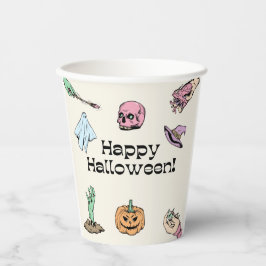 Happy Halloween Pappbecher