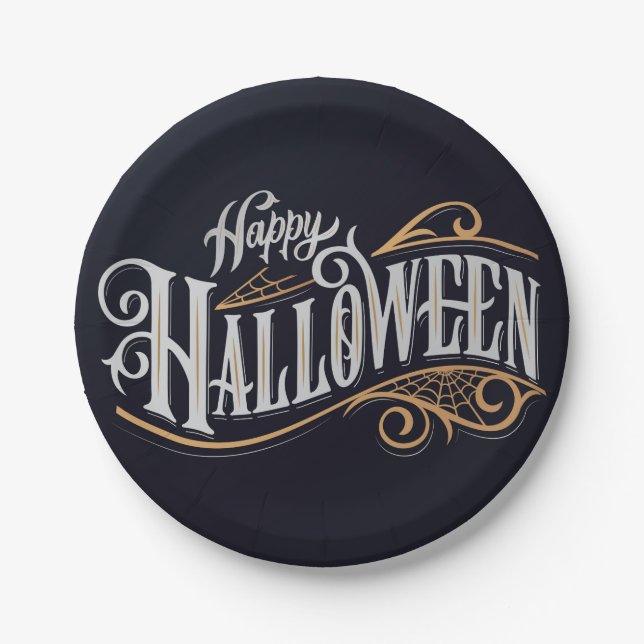 Happy Halloween Pappteller (Vorderseite)
