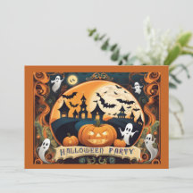 Happy Halloween Party Einladung