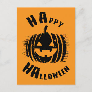 Happy Halloween Party Kürbis Postkarte