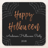 Happy Halloween Party Moderne Halloween-Untersetze