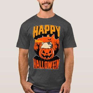 Happy Halloween Party Niedlich Napping Kawaii Mops T-Shirt