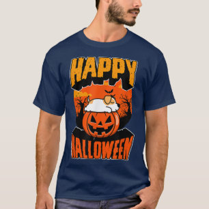 Happy Halloween Party Niedlich Napping Kawaii Pitb T-Shirt