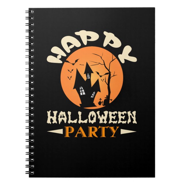 Happy Halloween Party Notizblock (Vorderseite)