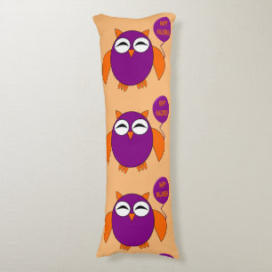 Happy Halloween Party Owl Body Pillow Seitenschläferkissen