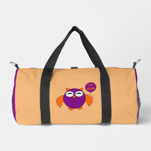 Happy Halloween Party Owl Duffle Bag