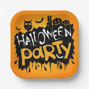 Happy Halloween Party Pappteller