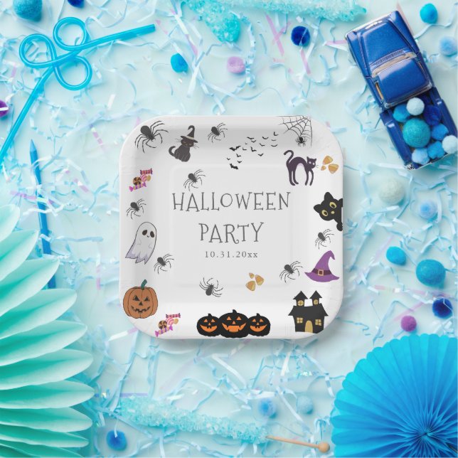 Happy Halloween Party Pappteller (Party)