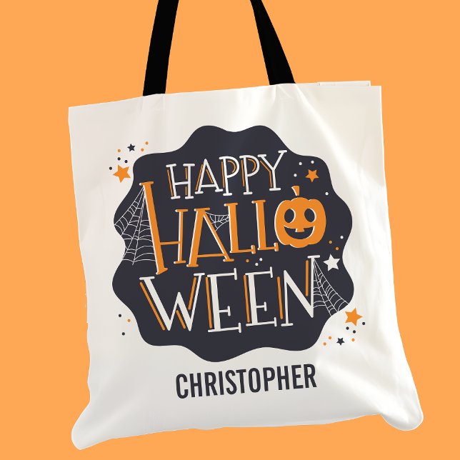 Happy Halloween Personalisiert Trick oder Treat Ca Tasche (Von Creator hochgeladen)