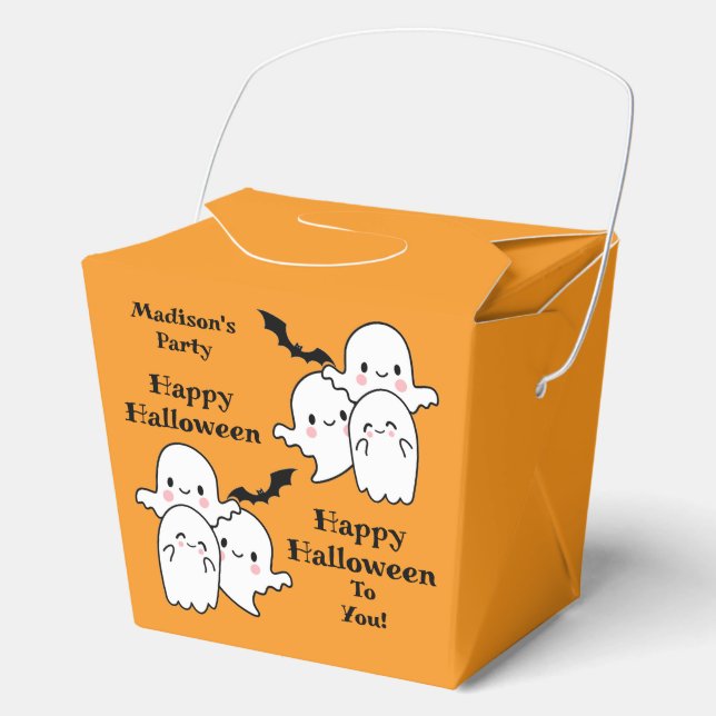 Happy Halloween personalize Fun Candy Gift Geschenkschachtel (Vorderseite)