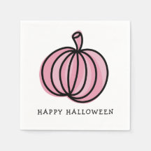 Happy Halloween Pink Pumpkin