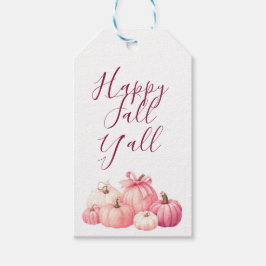 Happy Halloween Pink Pumpkin-Untersetzer Geschenkanhänger