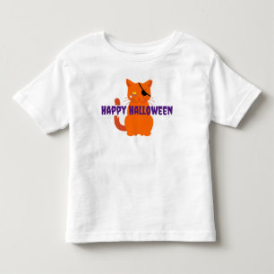 Happy Halloween Pirate Cat Kleinkind T-shirt