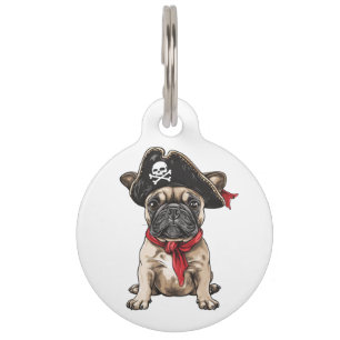 Happy Halloween Pirate French Bulldog Haustiermarke
