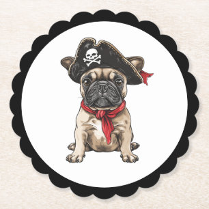 Happy Halloween Pirate French Bulldog Untersetzer