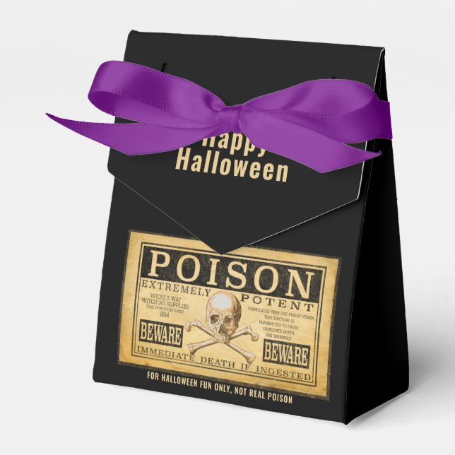 Happy Halloween "POISON" Fvor Box Geschenkschachtel (Vorderseite)