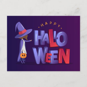 Happy Halloween Postcard Postkarte