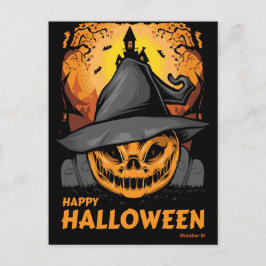 Happy Halloween Postcard Postkarte