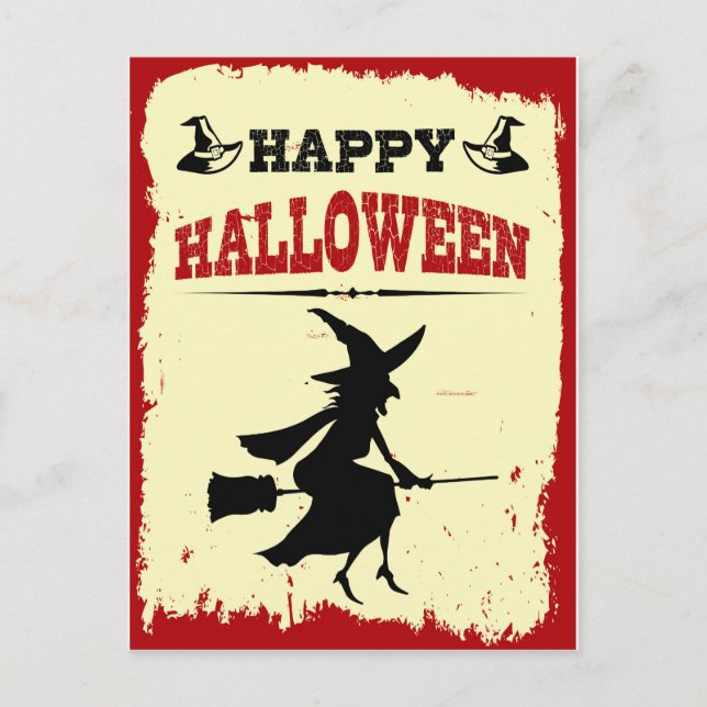 Happy Halloween Postkarte (Vorderseite)