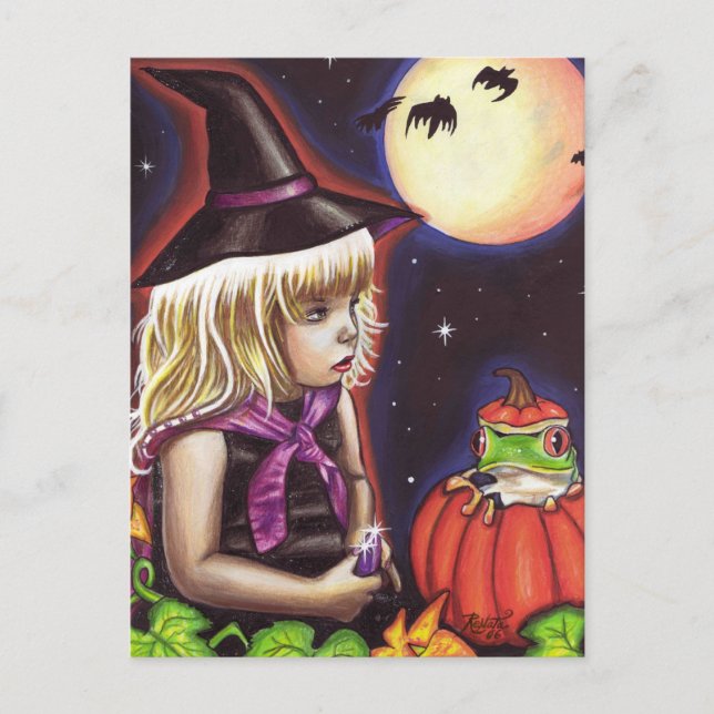 Happy Halloween Postkarte (Vorderseite)