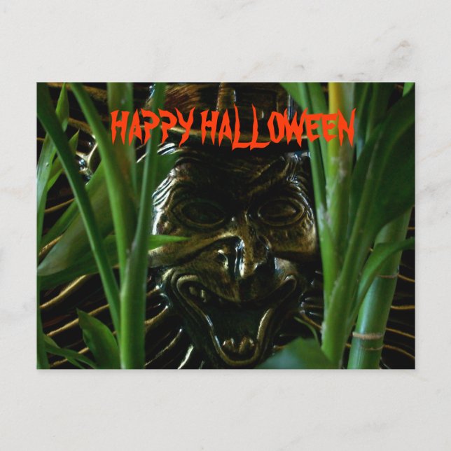 HAPPY HALLOWEEN POSTKARTE (Vorderseite)