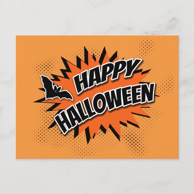 Happy Halloween Postkarte (Vorderseite)