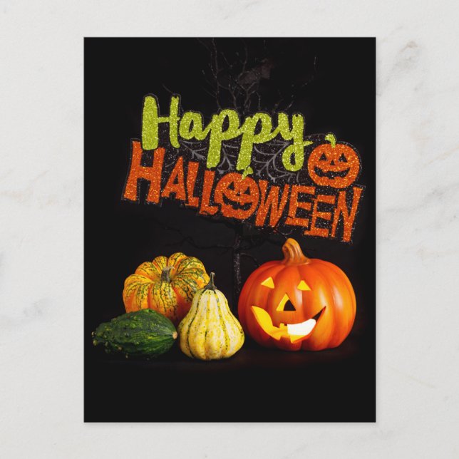 Happy Halloween Postkarte (Vorderseite)