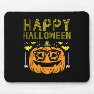 Happy Halloween Pumpkin Brillen Kostüm Frauen Mädc Mousepad