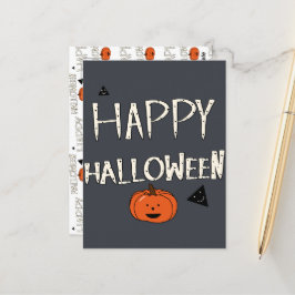 Happy Halloween Pumpkin Design Postkarte