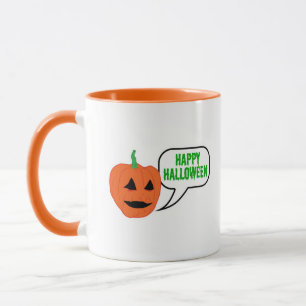 Happy Halloween Pumpkin Face Tasse