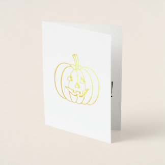 Happy Halloween Pumpkin Folienkarte