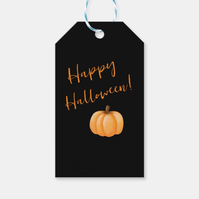 Happy Halloween-Pumpkin- Geschenkanhänger (Vorderseite)