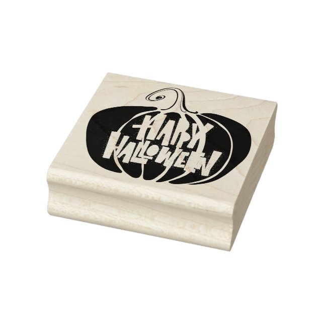 Happy Halloween Pumpkin Gummistempel (Stempel)