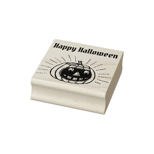 Happy Halloween Pumpkin Gummistempel (Stempel)
