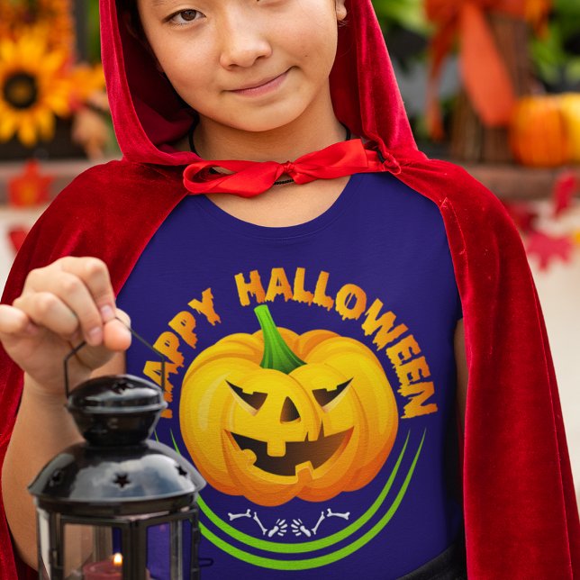 Happy Halloween Pumpkin Jack-O-Lantern T - Shirt (Von Creator hochgeladen)