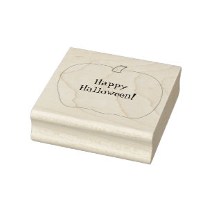 Happy Halloween Pumpkin Kontur Gummi Briefmarke Gummistempel