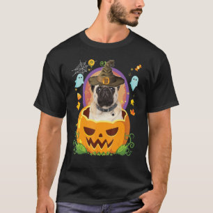 Happy Halloween Pumpkin Mops Hund Hexe Niedlich Ho T-Shirt