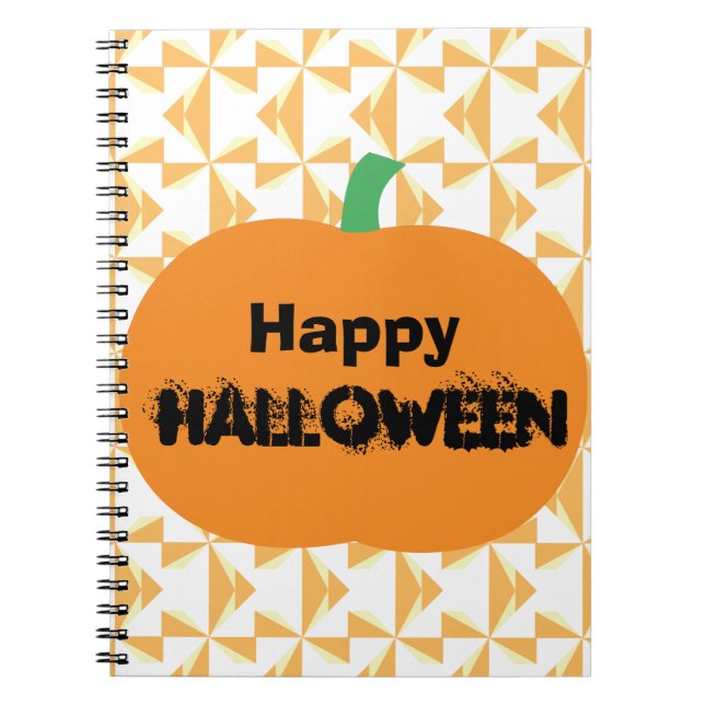Happy Halloween Pumpkin Notizblock (Vorderseite)